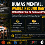 Dumas Mandek, Warga Kedung Banteng Tempuh Jalur Pengawasan ke Polda dan Ombudsman
