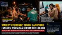 Wabup Situbondo Turun Langsung Evakuasi Wartawan Korban Kecelakaan di Jalur Pantura Kapongan