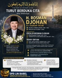 H. Rosman Djohan Berpulang, DPD LIN Babel Sampaikan Duka Mendalam: “Beliau Sosok Panutan Kita”