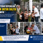 ARJHM Comunity Tebar Kepedulian, Bagikan Snack untuk Balita di Pegirian Semampir