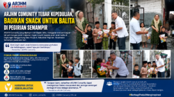 ARJHM Comunity Tebar Kepedulian, Bagikan Snack untuk Balita di Pegirian Semampir