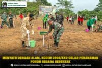 Menyatu Dengan Alam, Kodim 0906/kkr Gelar Penanaman Pohon Secara Serentak ‎