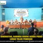 Pererat Sinergitas, Babinsa Hadiri Acara Pisah Sambut Lurah Teluk Pemedas
