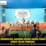 Pererat Sinergitas, Babinsa Hadiri Acara Pisah Sambut Lurah Teluk Pemedas