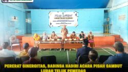 Pererat Sinergitas, Babinsa Hadiri Acara Pisah Sambut Lurah Teluk Pemedas