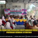 Babinsa Dampingi Kegiatan Musyawarah Desa dalam Program Rembuk Stunting