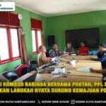 Melalui Komsos Babinsa Bersama Poktan, PPL dan BPP Jadikan Langkah Nyata Dukung Kemajuan Petani