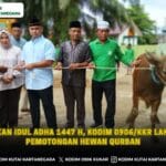 Rayakan Idul Adha 1447 H, Kodim 0906/Kkr Lakukan Pemotongan Hewan Qurban