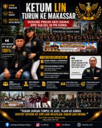 KETUM DPP LIN GUS ROBI IRAWAN WIRATMOKO TURUN KE MAKASSAR, DUKUNG AKSI DAMAI DPD LIN SULSEL DI PN GOWA 23 JUNI 2026