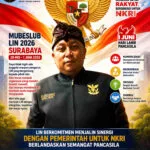 Mubeslub LIN 2026 di Surabaya Teguhkan Semangat Pancasila, Perkuat Sinergi untuk NKRI
