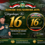 Ketua DPC LIN Bangka Induk Ucapkan Dirgahayu Korem 045/Garuda Jaya, Apresiasi Pengabdian TNI untuk Negeri