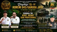 DPD LIN Bangka Belitung Ucapkan Dirgahayu ke-16 Korem 045/Garuda Jaya, Tegaskan Dukungan untuk TNI yang Kuat dan Profesional