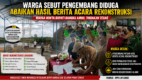 Warga Sebut Pengembang Diduga Abaikan Hasil Berita Acara Rekonstruksi, Minta Bupati Bangka Ambil Tindakan Tegas
