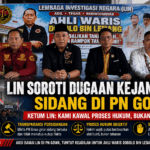 KETUM LIN, DPD LIN SULSEL, WAKIL PANGLIMA KOMANDO DAN PBH-LIN GELAR KONFERENSI PERS USAI AKSI DAMAI DI PN GOWA