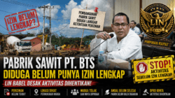 Diduga Pembangunan Pabrik Sawit PT Bangka Tengah Sawitindo Belum Kantongi Izin Lengkap, LIN Babel Minta Aktivitas Dihentikan