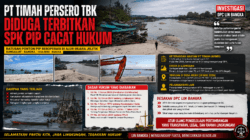 PT Timah Tbk Diduga Terbitkan SPK PIP Bermasalah, LIN Bangka Soroti Dugaan Pelanggaran dan Kerusakan Lingkungan