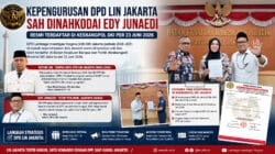 Kepengurusan DPD LIN Jakarta Sah Dinahkodai Edy Junaedi, Resmi Terdaftar di Kesbangpol DKI