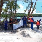 Polres Bangka Barat Tertibkan Ponton Tambang Ilegal di Teluk Kelabat Dalam, Empat Unit Berhasil Diamankan