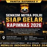 Rapimnas 2026 Senkom Mitra Polri Siap Jadi Forum Strategis Penguatan Bela Negara