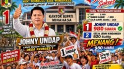 Johny Undap Menang Pilkades Kembes Satu, Raih 980 Suara dan Ungguli Stein Jenni Kindangen