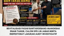 Revitalisasi Pasar Bantargebang Mangkrak Enam Tahun, Calon DPD LIN Jabar Minta Inspektorat Lakukan Audit Investigatif