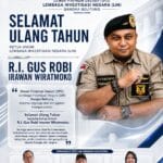 LIN Se Bangka Belitung Ucapkan Met Milad Ketua Umum R.I. Wiratmoko