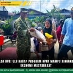 Babinsa Loa Duri Ulu Harap Program BPNT Mampu Ringankan Beban Ekonomi Masyarakat