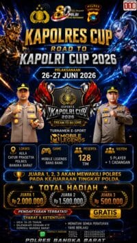 Kapolres Cup 2026 Digelar, Polres Bangka Barat Buka Pendaftaran Turnamen Mobile Legends Gratis