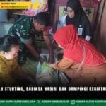 Upaya Cegah Stunting, Babinsa Hadiri dan Dampingi Kegiatan Posyandu