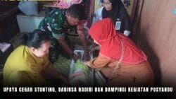 Upaya Cegah Stunting, Babinsa Hadiri dan Dampingi Kegiatan Posyandu