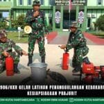 Kodim 0906/Kkr Gelar Latihan Penanggulangan Kebakaran, Asah Kesiapsiagaan Prajurit