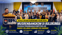 Kepala BPSDM Kemendagri Resmi Buka Musrenbangkom di Bulukumba, Tegaskan Pengembangan Kompetensi ASN Harus Selaras dengan Visi Daerah