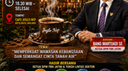 Ngopi Bareng FBN Jatim Bahas Wawasan Kebangsaan di Cafe Joglo Nep Batu, Bang Wartoadi Ajak Masyarakat Perkuat Semangat Cinta Tanah Air