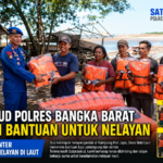 Satpolairud Polres Bangka Barat Salurkan Bantuan Pelampung dan Senter kepada Nelayan Pesisir di Belo Laut