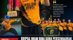 Bripda Imam Bina Guna Persembahkan Medali Emas, PS Bhayangkara Polda Babel Raih Juara Umum di Bupati Cup I Bangka Tengah
