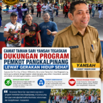 CAMAT TAMAN SARI YANSAH TEGASKAN DUKUNGAN PROGRAM PEMKOT PANGKALPINANG LEWAT GERAKAN HIDUP SEHAT