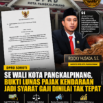DPRD Soroti SE Wali Kota Pangkalpinang, Bukti Lunas Pajak Kendaraan Jadi Syarat Gaji Dinilai Tak Tepat