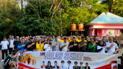 Kapolres Bangka Barat Jalan Sehat Bersama Forkopimda di Bukit Menumbing, Bupati Markus: Mari Lestarikan dan Promosikan Menumbing