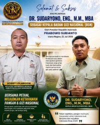 Ketua Tani Merdeka Bolmong Apresiasi Pelantikan Dr. Sudaryono sebagai Kepala Badan Gizi Nasional