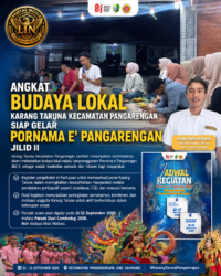 Angkat Budaya Lokal, Karang Taruna Kecamatan Pangarengan Siap Gelar Pornama e’ Pangarengan Jilid II