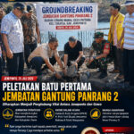 Groundbreaking Jembatan Gantung Panrang 2 Resmi Digelar, Warga Harap Jalan Menuju Dusun Lebang Manai Juga Segera Diperbaiki