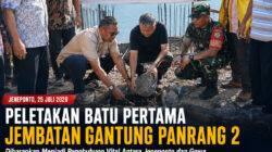 Groundbreaking Jembatan Gantung Panrang 2 Resmi Digelar, Warga Harap Jalan Menuju Dusun Lebang Manai Juga Segera Diperbaiki