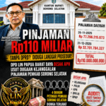 DPD LIN PAPUA BARAT DAYA Desak Kejaksaan, Polri, KPK, BPK RI dan BPKP Usut Dugaan Kejanggalan Pinjaman Rp110 Miliar Pemkab Sorong Selatan; Dugaan Libatkan Empat Petinggi, APH Diminta Bertindak Tegas.