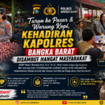 Turun ke Pasar dan Warung Kopi, Kehadiran Kapolres Bangka Barat Disambut Hangat Masyarakat