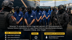 79 Narapidana Risiko Tinggi dari Sulawesi Selatan Dipindahkan ke Nusakambangan dengan Pengawalan Ketat