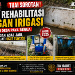 Tuai Sorotan, Proyek Rehabilitasi Jaringan Irigasi Rp14,1 Miliar di Desa Paya Benua Diduga Mubazir, LIN Babel Desak Kejati Usut Tuntas