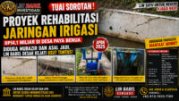Tuai Sorotan, Proyek Rehabilitasi Jaringan Irigasi Rp14,1 Miliar di Desa Paya Benua Diduga Mubazir, LIN Babel Desak Kejati Usut Tuntas