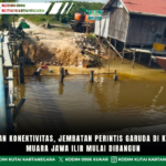 Tingkatkan Konektivitas, Jembatan Perintis Garuda di Kelurahan Muara Jawa Ilir Mulai Dibangun