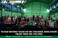 Pastikan Kamtibmas Terjaga dan Hobi Tersalurkan, Warga Bersama Prajurit Nobar Final Piala Dunia