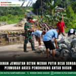 Pembangunan Jembatan Beton Merah Putih Desa Sungai Payang Permudah Akses Penghubung Antar Dusun